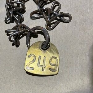 Vintage Brass Cow Tag